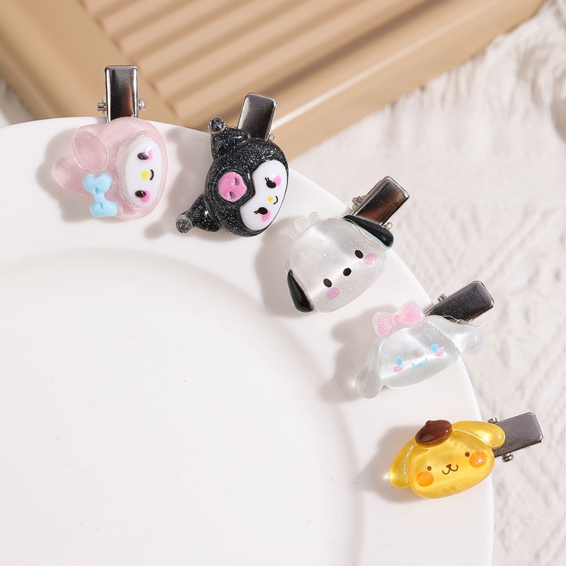 [Harga Grosir] Wanita Kartun Sanrio Melody Kuromi Cinnamoroll Jepit Rambut Kecil Gadis Manis Lucu Duckbill Jepit Rambut Kawaii Aksesoris Rambut Populer Hair Claw Headwear