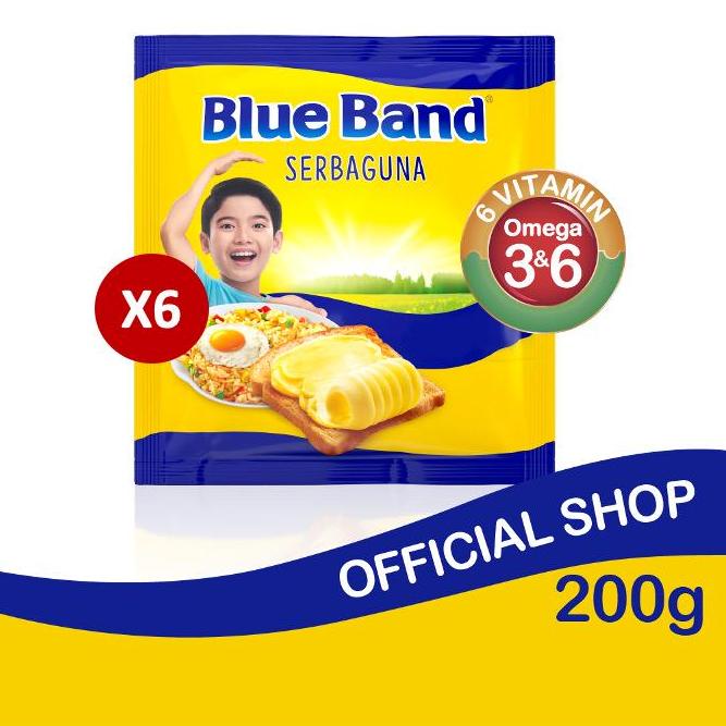 

➫ Blue Band Margarin Serbaguna 6 x 200 gr ℮