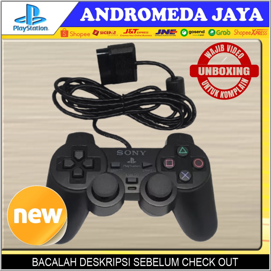 STIK PS2 ORI PABRIK WARNA HITAM