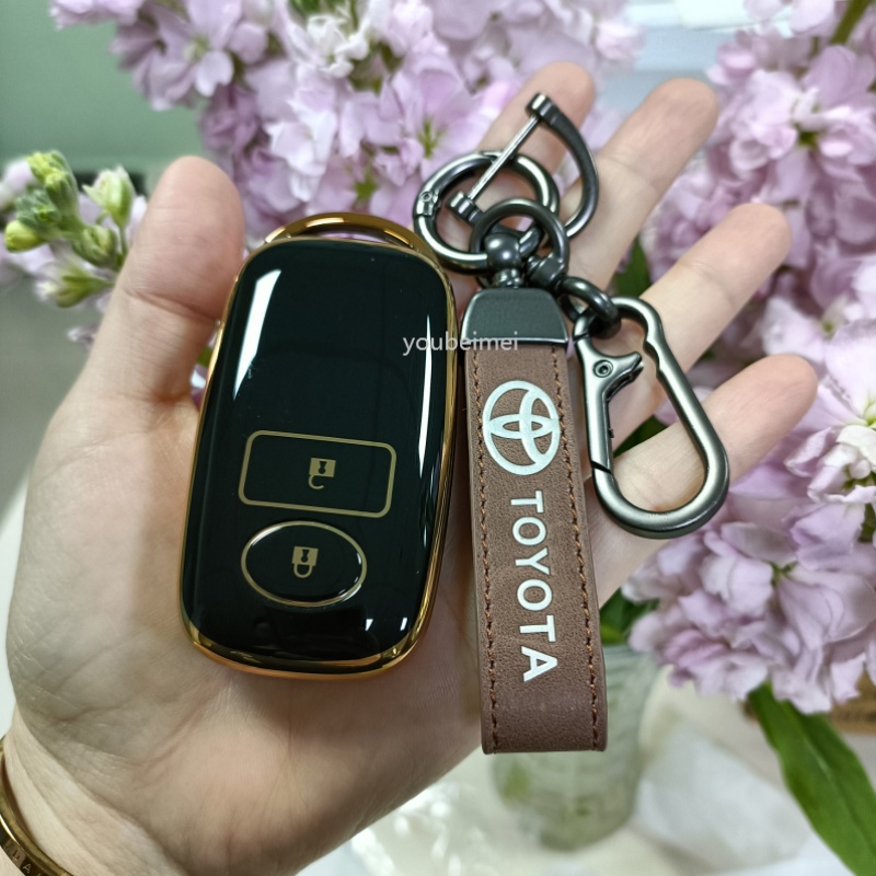【 Ready stock 】 For Toyota Raize 2022 New Veloz 2022 Plating TPU Case Cover Key Holder Car Key Accessories Keychian