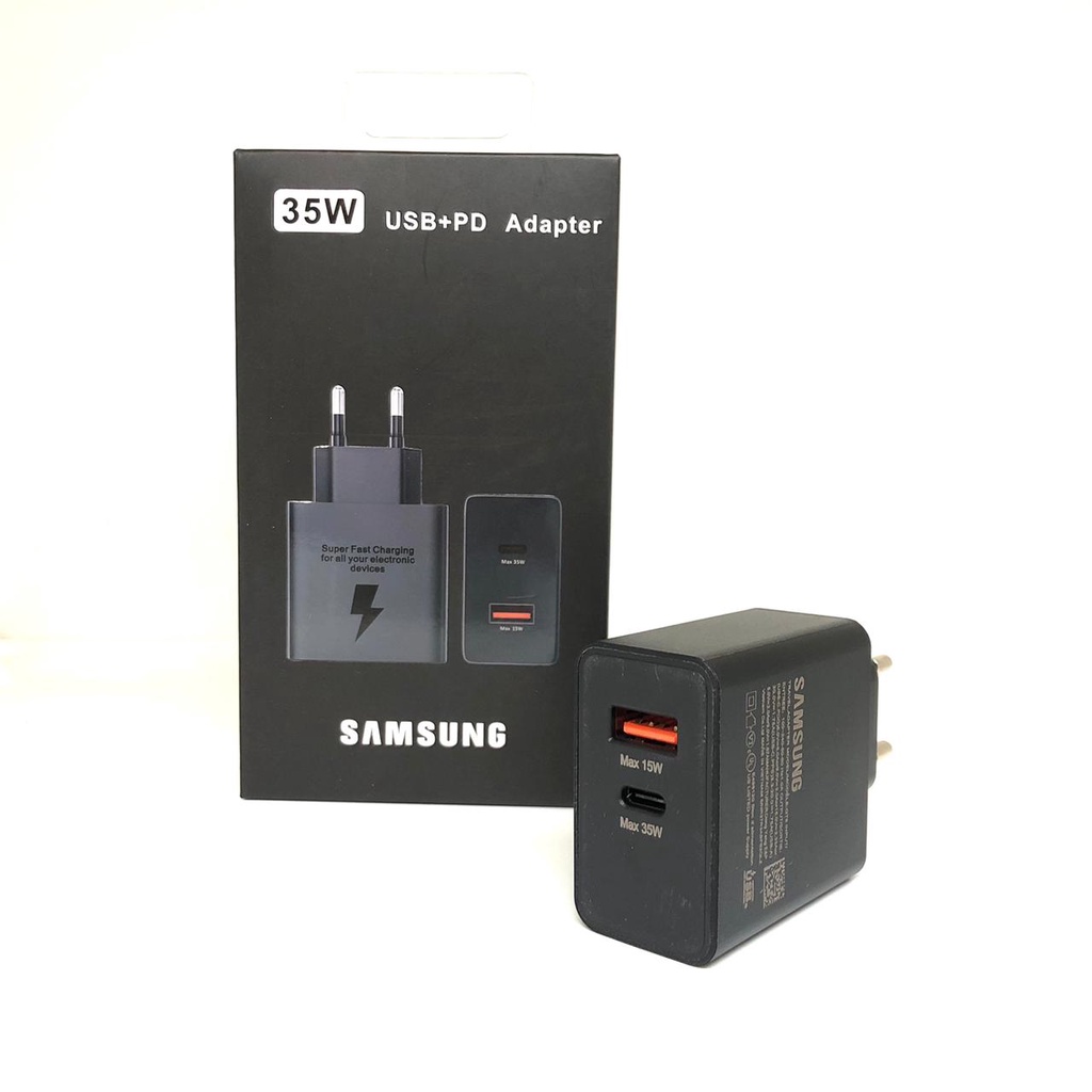 Adaptor Batok Samsung 35W Power Adapter Duo Super Fast Charging 35 Watt