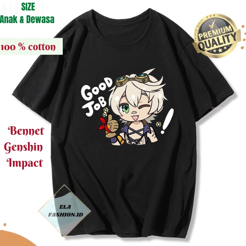 Kaos Bennet Anime Gamers Genshin Impact Manga - Kaus Waifu Japan Kaus Unisex