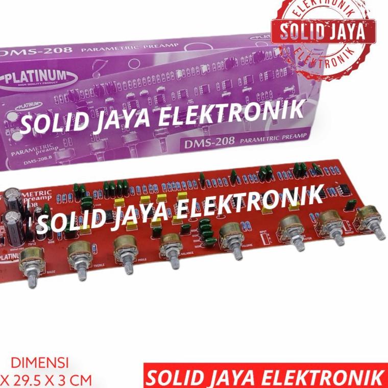 ➦ KIT TONE CONTROL PARAMETRIC DMS 208 DMS208 PLATINUM PREAMP TONE KONTROL AUDIO PARAMETRIK DMS-208 D