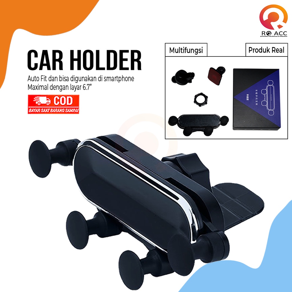 [RO ACC] NVN-PH18 MULTIFUNCTION GRAVITY CAR HOLDER HP PHONE STAND DI MOBIL