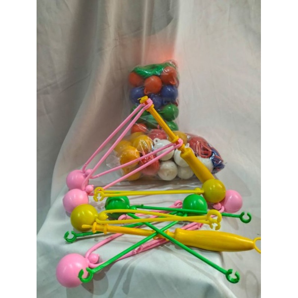 [Grosir]lato-lato gagang warna (3,2cm)[Lusinan]