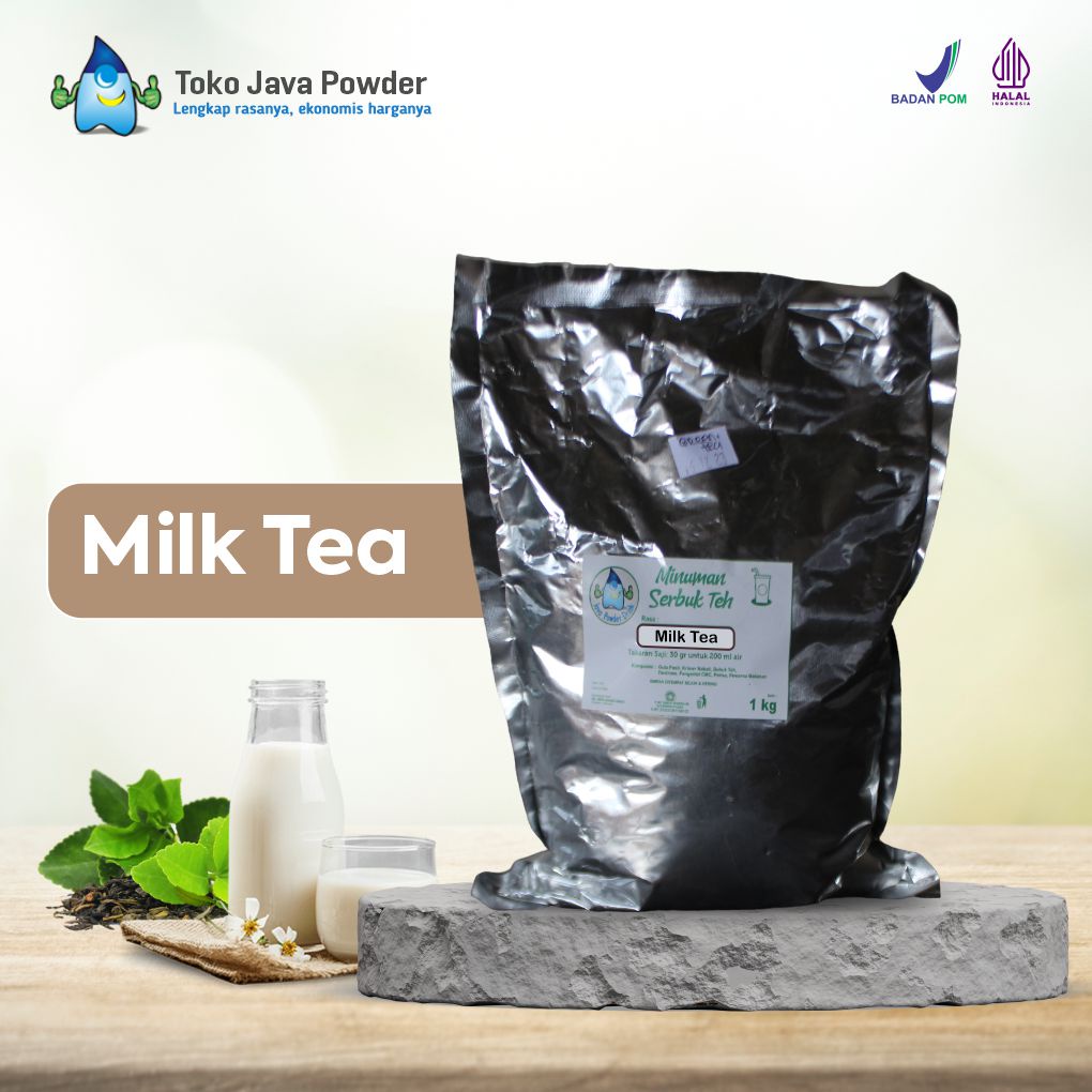 

Bubuk Minuman MILK TEA Powder 1000 g - Java Powder Drink - BPOM & HALAL