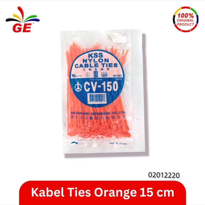 

GE - Kabel Ties Orange 15 cm 02012220