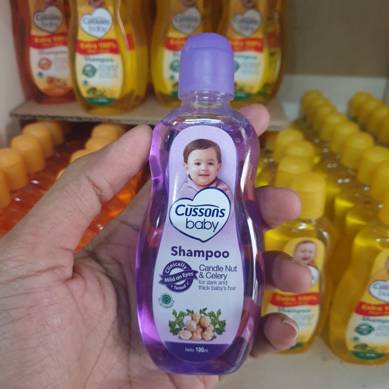 Cussons Baby Shampo Extra 100% 200ml /100 ml Candle Nut &amp; Celery | Almond Oil &amp; Honey SHAMPOO BAYI