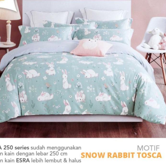 ℗ SPREI MOTIF SNOW RABIT PINK DAN TOSCA KELINCI KATUN LOKAL ESRA ADEM ♪