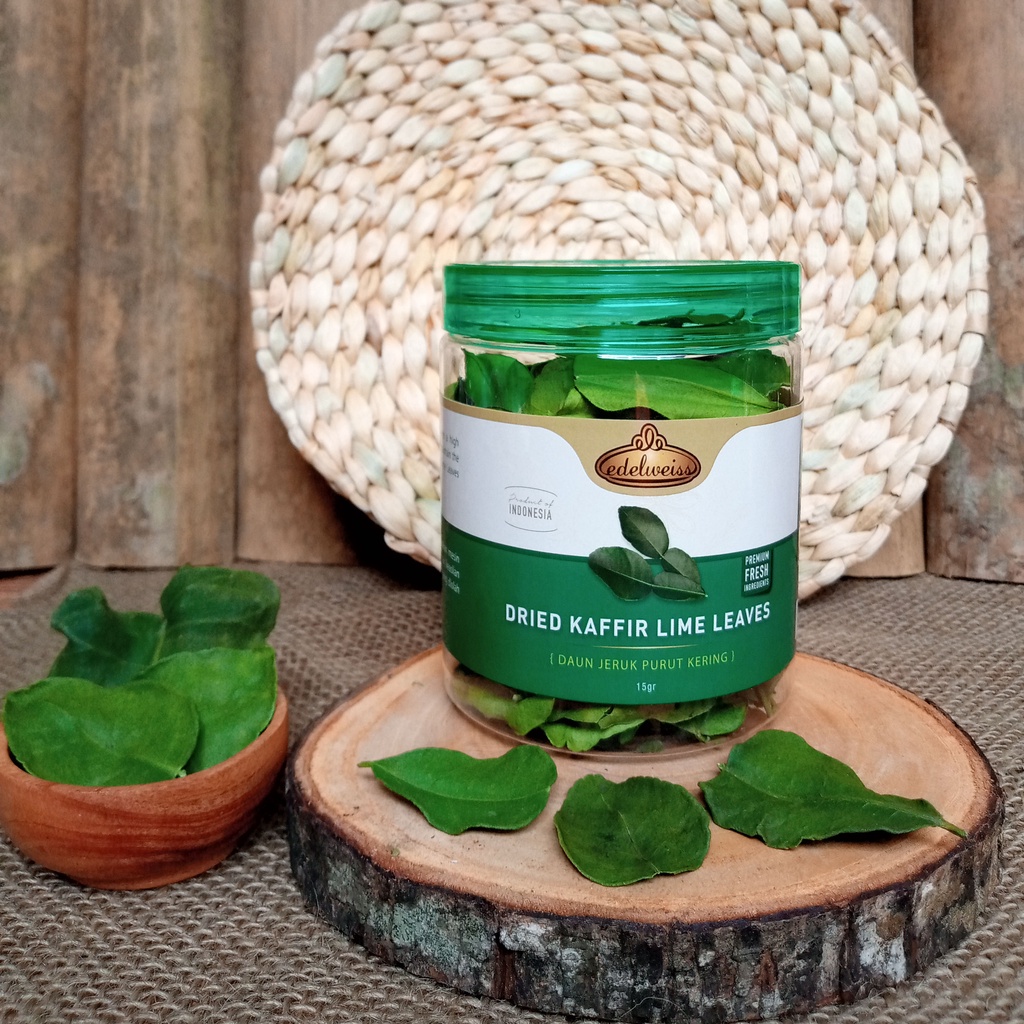 

Daun Jeruk Purut Kering (Dried Kaffir Lime Leaves) 15 gram Edelweiss