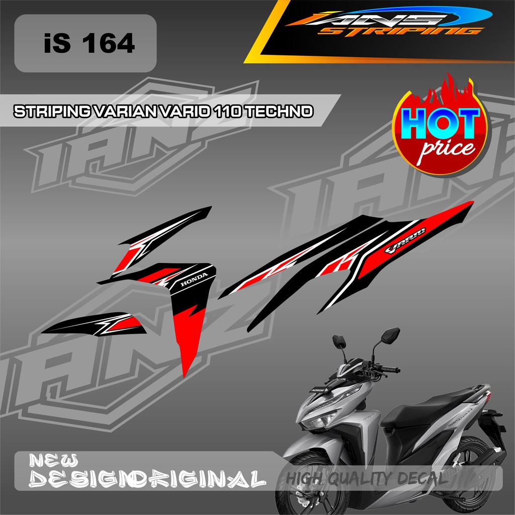 NEW DECAL VARIO TECHNO 110cc CUSTOM VARIAN WARNA / DECAL STRIPING HONDA VARIO 110 BERKUALITAS / DECAL KERETA VARIO 110CC OLD IS164