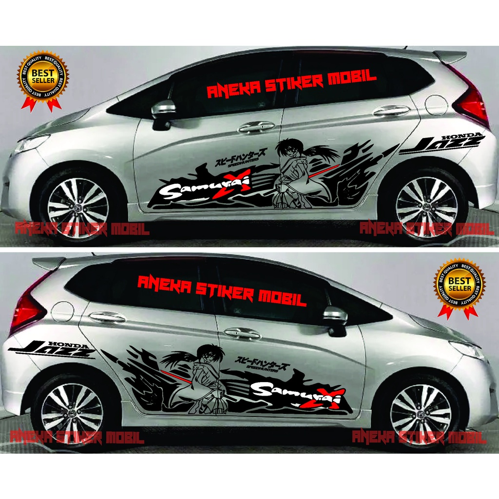Stiker Samurai X Stiker Body Mobil Honda Jazz Stiker Honda Jazz RS Sticker Cutting All New Honda Jaz