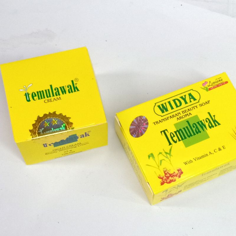 Paket - Cream Temulawak Malam &amp; Sabun Paket 2in1