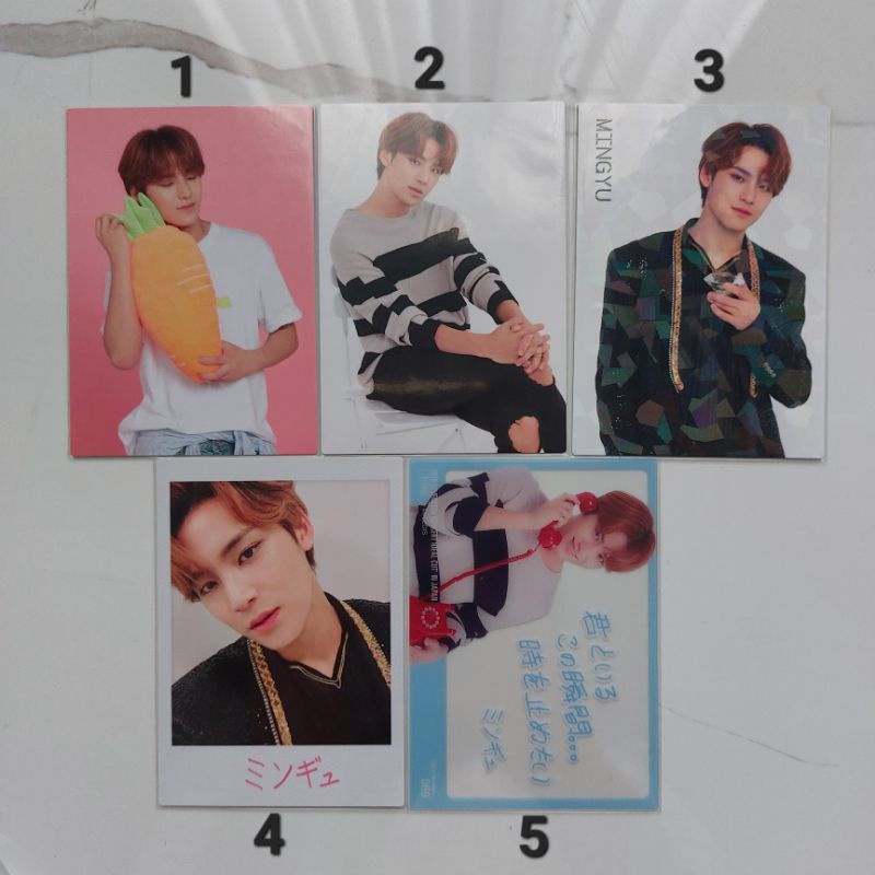 OFFICIAL TRADING CARD IDEAL CUT JAPAN MINGYU SEVENTEEN