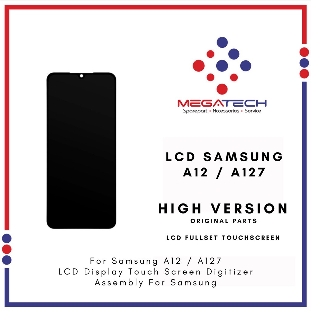 LCD Samsung A12 Fullset Touchscreen - ORI