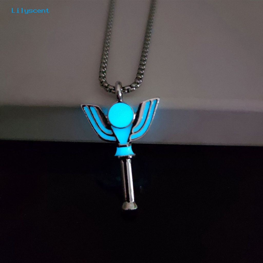 [LS] Unisex Kalung Lucu Kartun Electroplating Geometris Anti Luntur Dekorasi Hadiah Ulang Tahun Luminous Transformer Pendant Necklace Perhiasan Pesta Untuk Pelajar