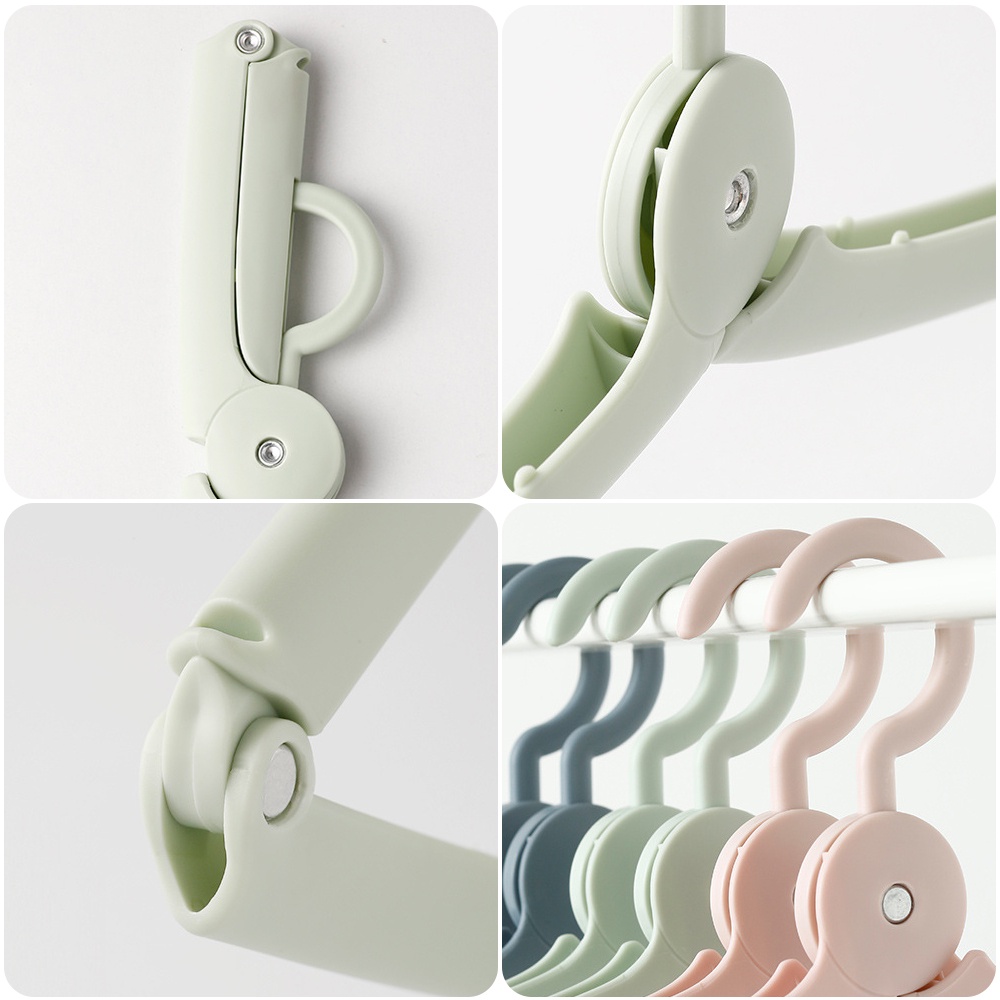 Gantungan Travel Lipat/Jepitan Pakaian Mini Portable Multifungsi/Pengering Pakaian Traveling Windproof Non-Slip Drying Hanger