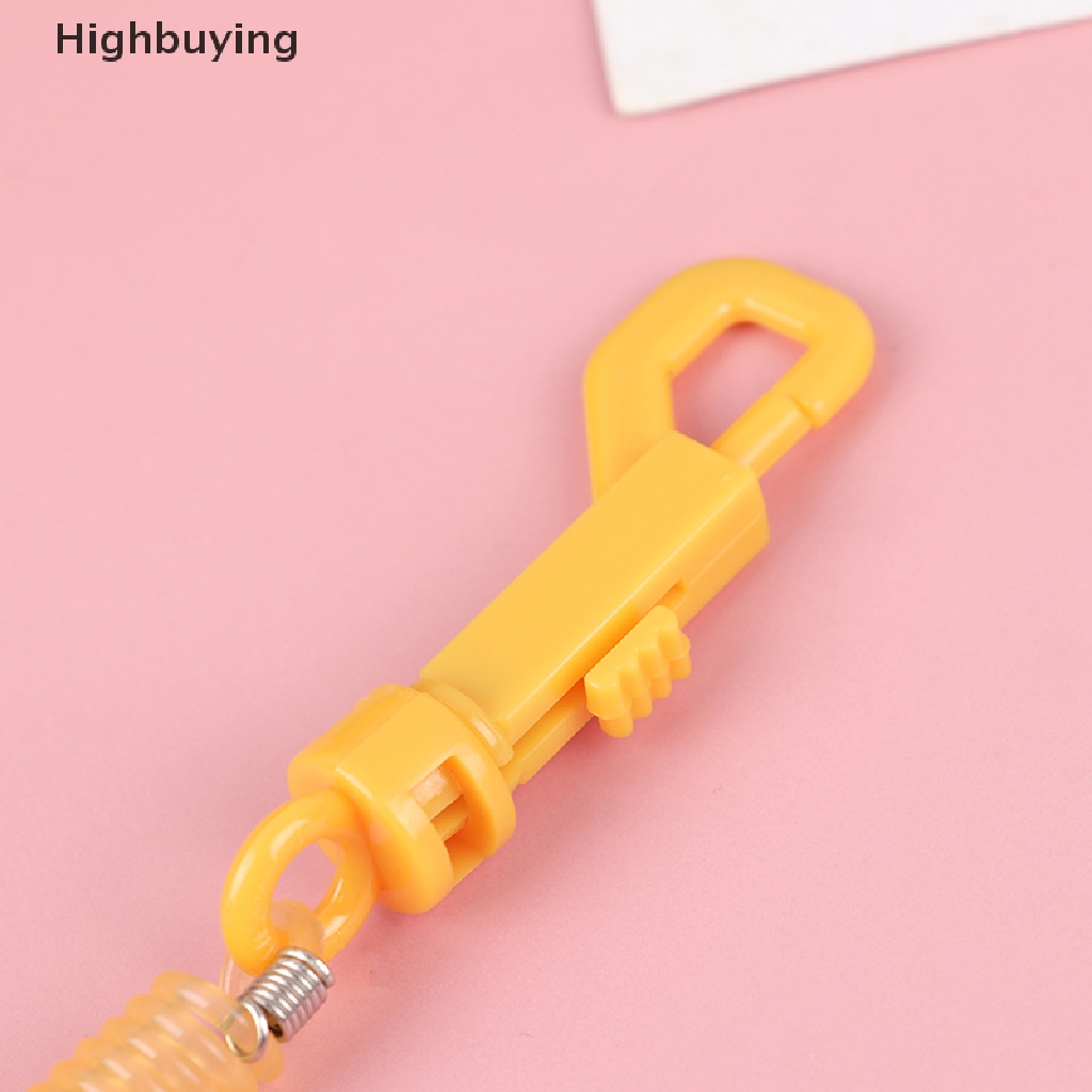 Hbid Gantungan Kunci Keyring Hadiah Plastik Retractable Spring Coil Spiral Stretch Chain Glory