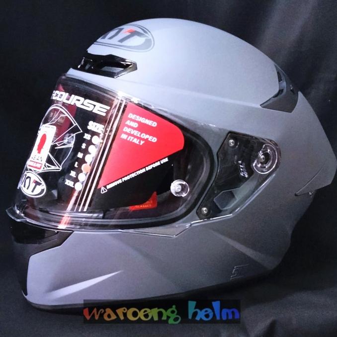 HELM KYT TT COURSE GORILA GREY KYT TT COURSE GREY TT COURSE SOLID GREY