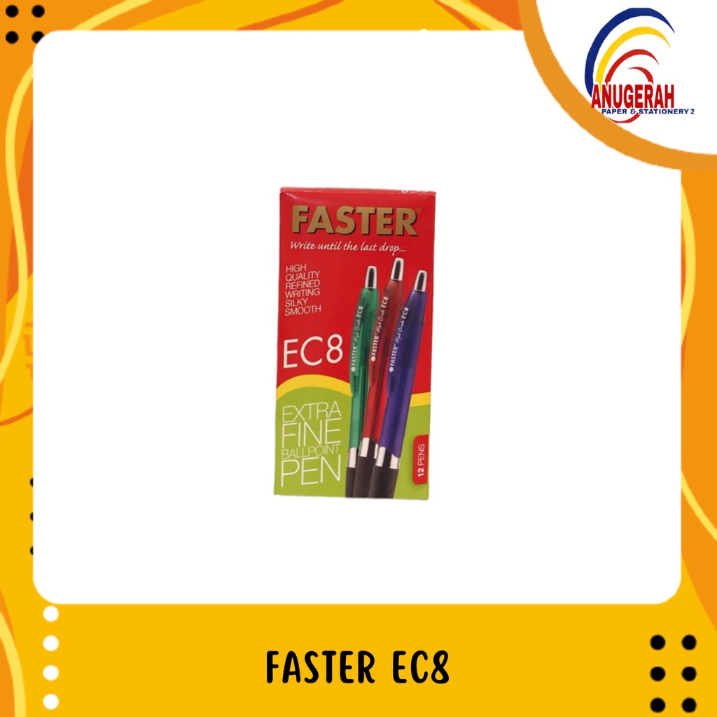 

BOLPOIN FASTER EC 8 HITAM (PCS)