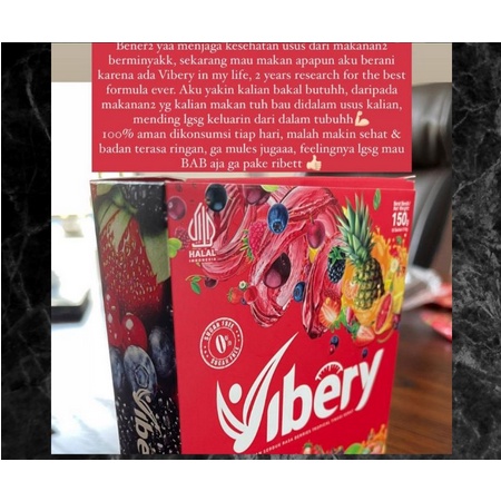 VIBERY FIBER DETOX DRINK NO SUGAR BPOM 10 Sachet