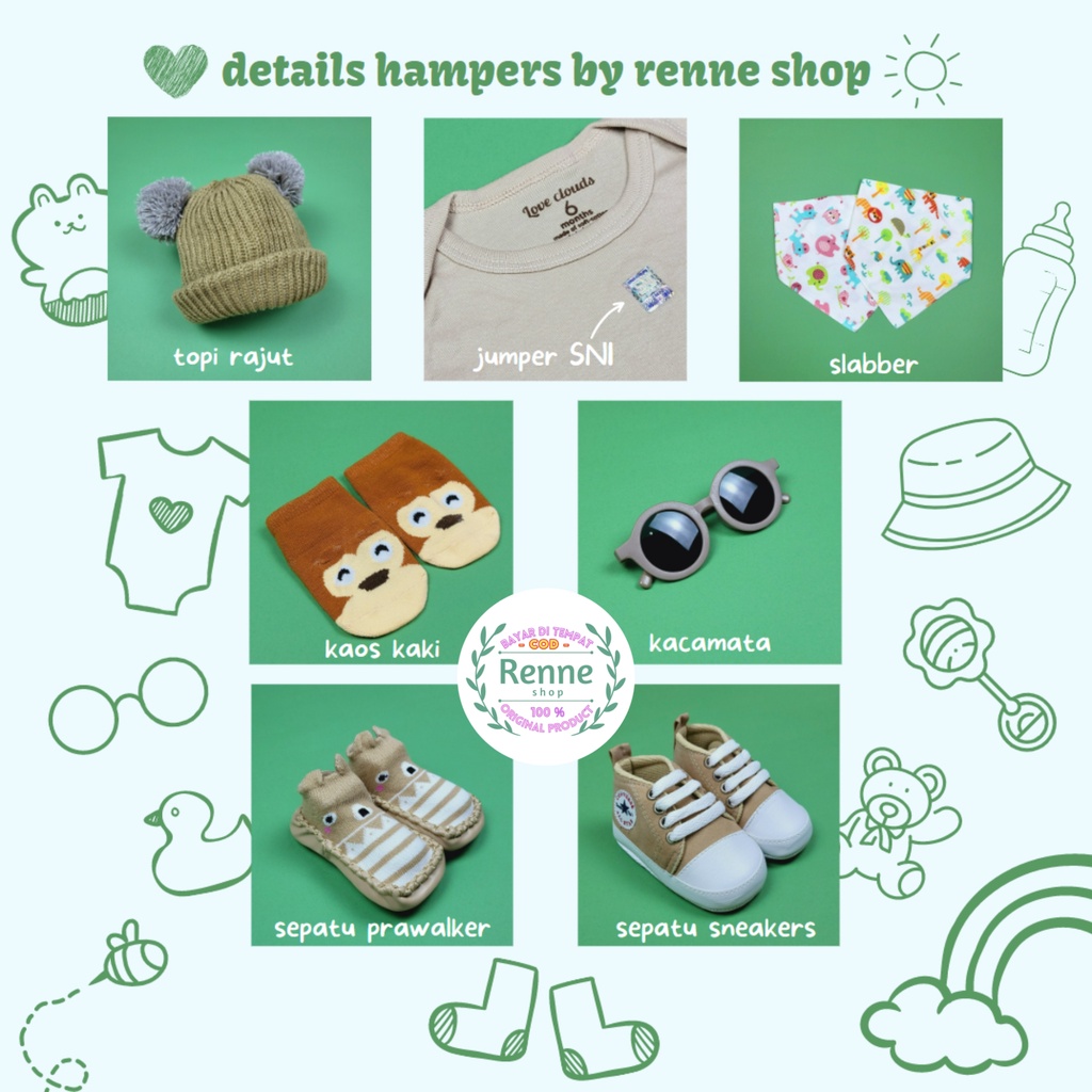 RENNESHOP - COD - Hampers Baby / Hampers Bayi / Kado Bayi / Baju Bayi / Kado New Born / Gift Box Baby / Selimut bayi