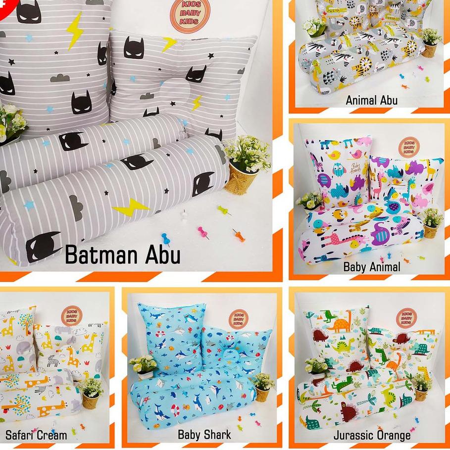 ☎ Bantal Bayi Set Guling (1 Bantal + 2 Guling) - Set Bantal Guling Bayi ANTI BENJOL & GATAL ☀