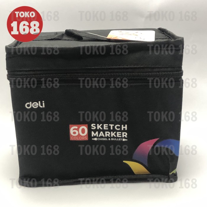 

Terlaris Deli Color Marker /Spidol Warna Dengan Tas 60 Warna 70806-60 (Set)