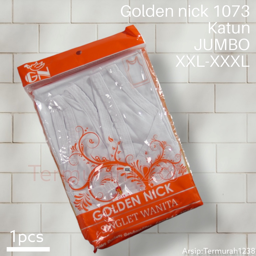 3PCS SINGLET GOLDEN NICK AT1073 TANKTOP WANITA BAHAN KATUN KHUSUS UKURAN JUMBO
