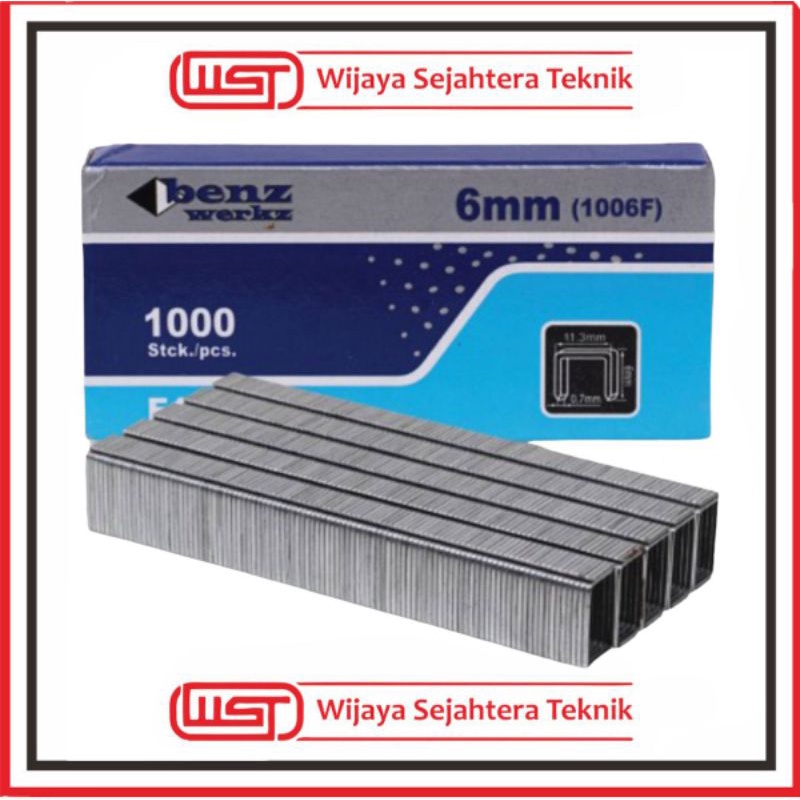 

isi staples 1006F 1000pcs benz 6mm tembakan tangan isi gun tracker