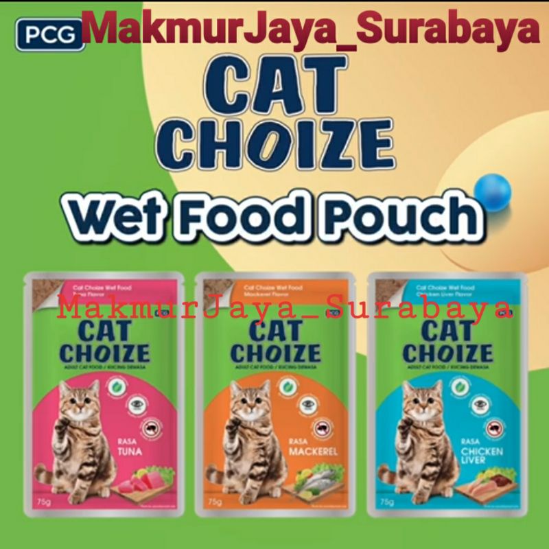 CAT CHOIZE POUCH 75gr /Makanan Basah Kucing