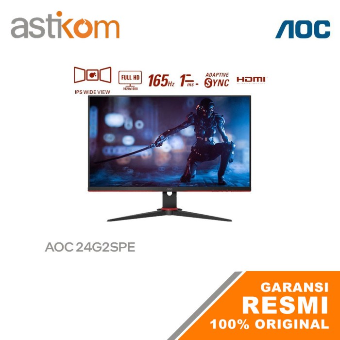 LED Monitor 24&quot; AOC 24G2SPE/70 IPS Monitor Gaming 165Hz 1 ms