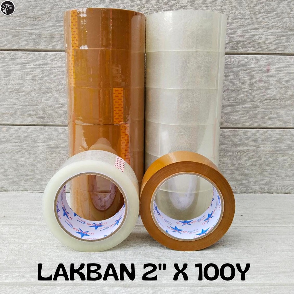 

LAKBAN/ISOLASI OPP BENING COKLAT 2" X 100Y SEVEN STAR