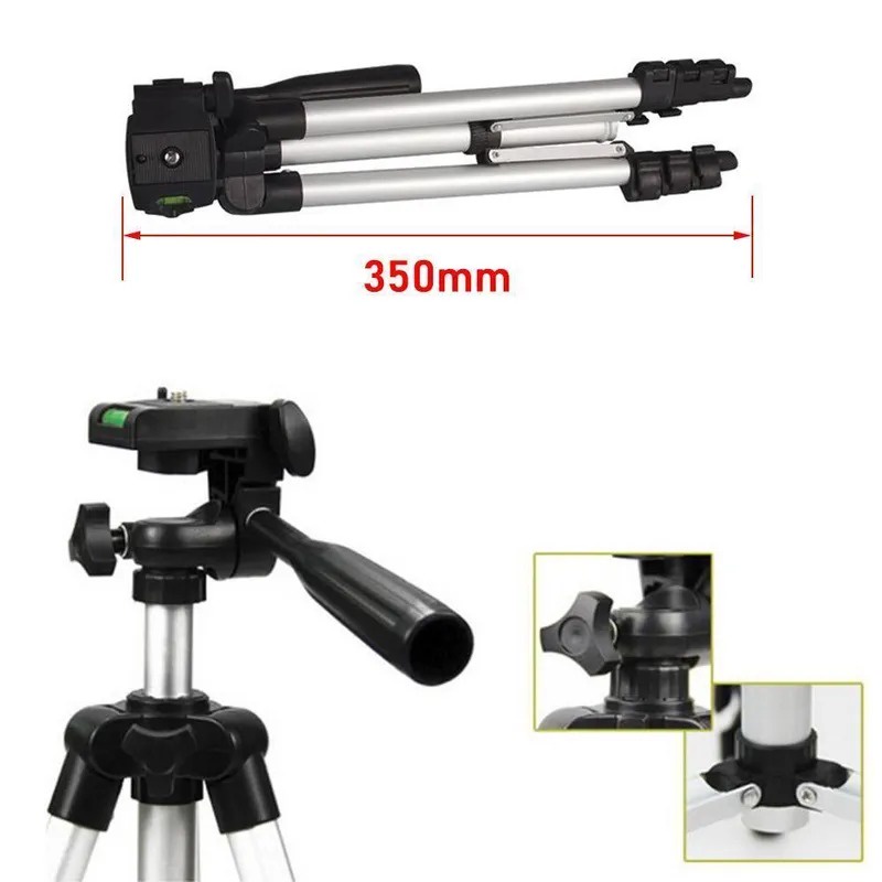 Tripod 3110 Aluminium Teleskopik Kamera DSLR Smartphone Holder