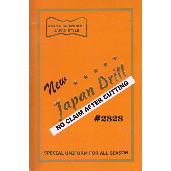kain JAPAN DRILL AVANA bahan seragam, celana, kemeja. per 1meter