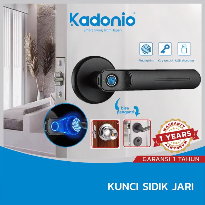 

[[JNT COD]] Kadonio Smart Digital Door FingerPrint Sidik Jari 401