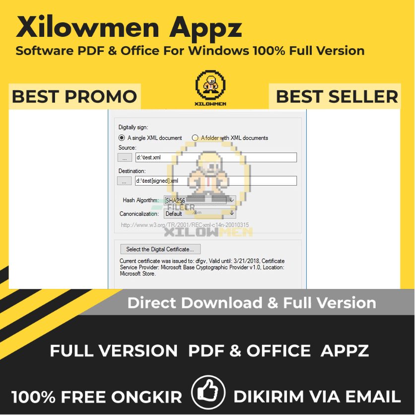 [Full Version]  XML Signer Pro PDF Office Lifetime Win OS