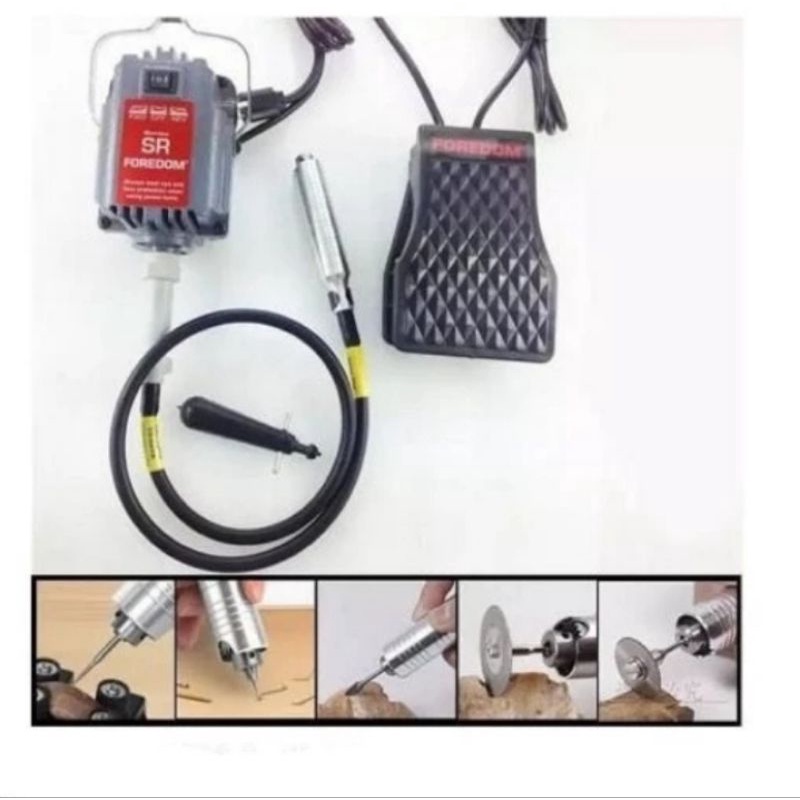 FOREDOM Mesin Bor Gantung - Die Grinder Tuner Kit Korek Motor Porting