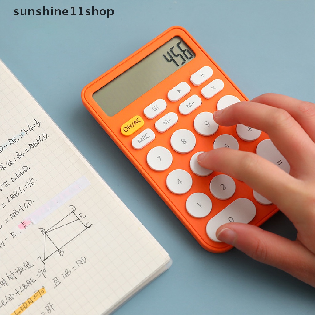 Sho Kalkulator Mini Portable Alat Hitung Siswa Kalkulator Lucu Untuk Rumah Kantor Sekolah Keuangan Accoung Tools Student Calculator N