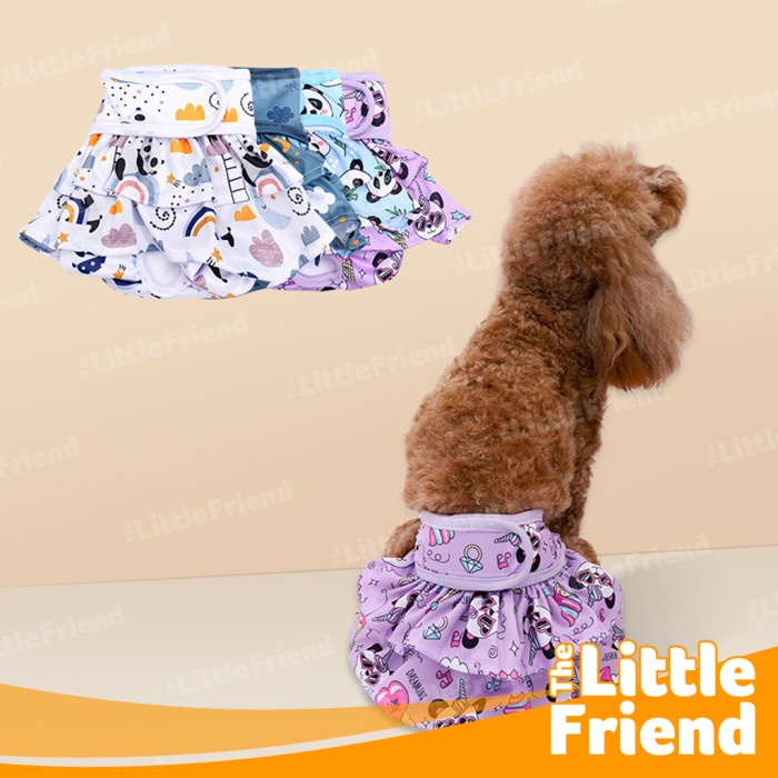 Celana Rok Menstruasi Loop Pet Diapers Pants Anjing Kucing Betina