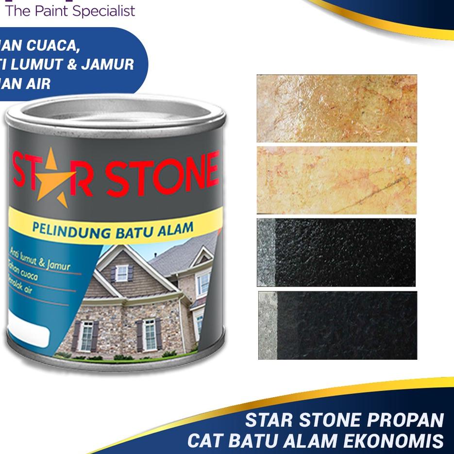 ☉ CAT PELINDUNG BATU ALAM STAR STONE / STAR STONE PROPAN / COATING PERNIS BATU / CAT DINDING BATU AL