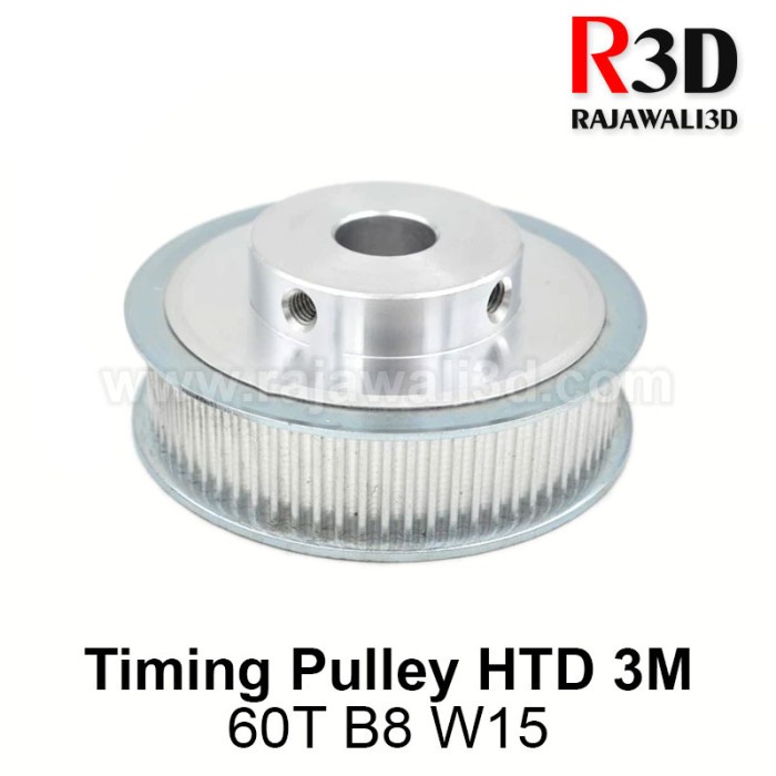 HTD3M Timing Pulley 60 Teeth Bore 8mm Belt 15mm