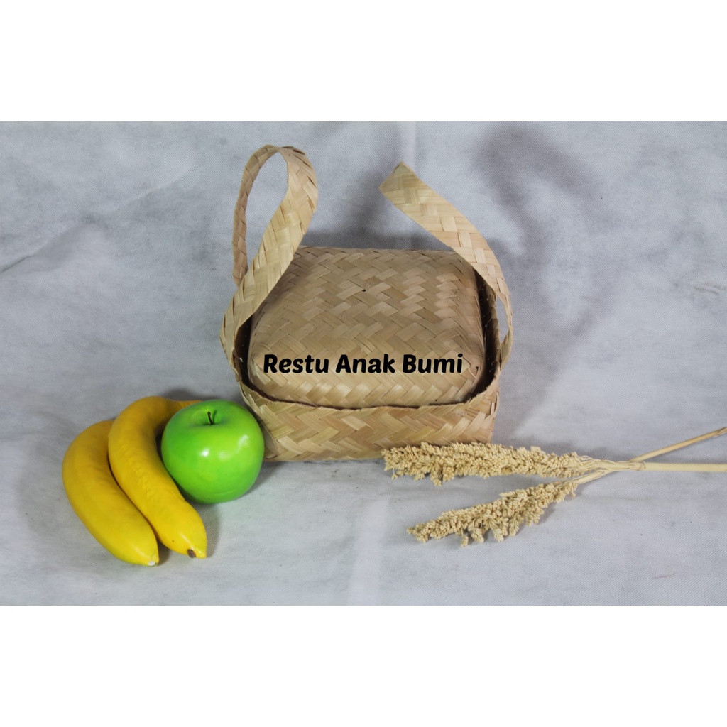 (A094) Besek 2 Cangking  18cm | Food Box|Snack | Wadah Sokase Kue | Tempat Hantaran | Saji| Makanan 
