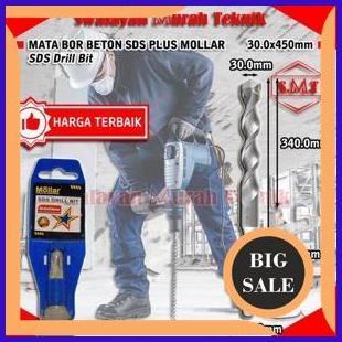 perkakas MOLLAR Mata Bor Beton SDS Plus 30mm x 450mm Panjang 45cm SDS Drill Bit 1F3B23