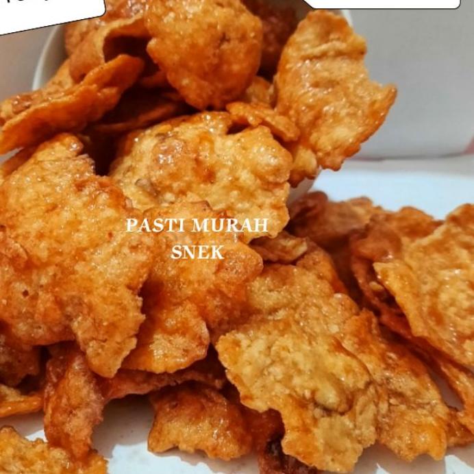 

☉ 1KG Emping pedas besar renyah bangetttt ✱