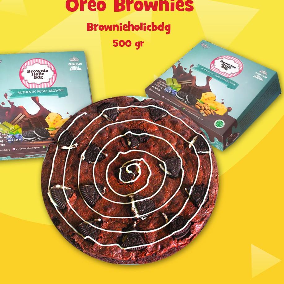 

➨ Fudgy Brownies Oreo Fudge Brownie by Brownieholicbdg KUE BROWNIES Coklat Lezat ✈