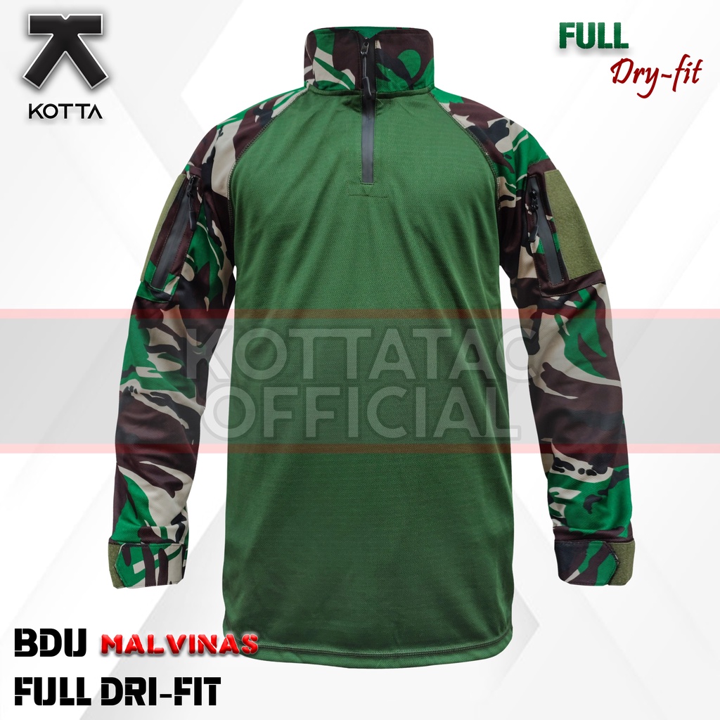 KAOS BDU FULLDRIFIT LORENG MALVINAS - KAOS BDU LORENG TNI TERBARU - KAOS TACTICAL LORENG MXALVINAS