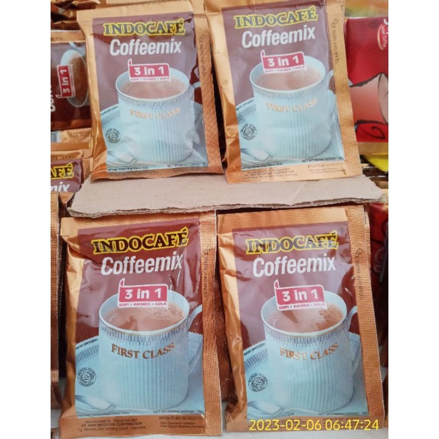 

INDOCAFE Coffeemix 3 in 1 (kopi+krimer+gula) 20 g x 10