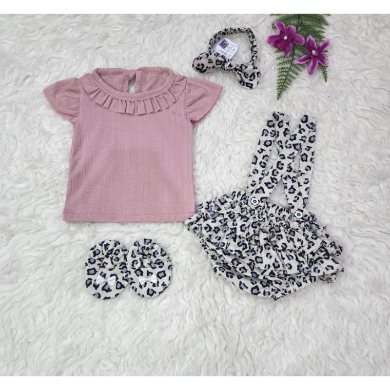 Baju bayi perempuan Setelan overall baby girl