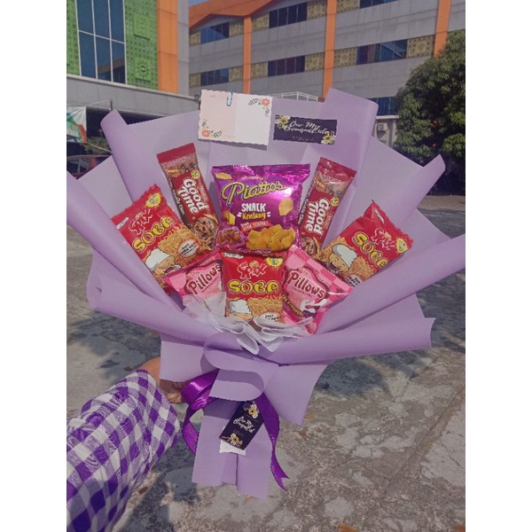 

paket bouquet Snack large 35 ribu